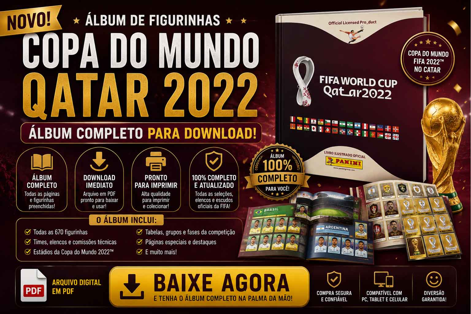 Figurinhas Copa 2022