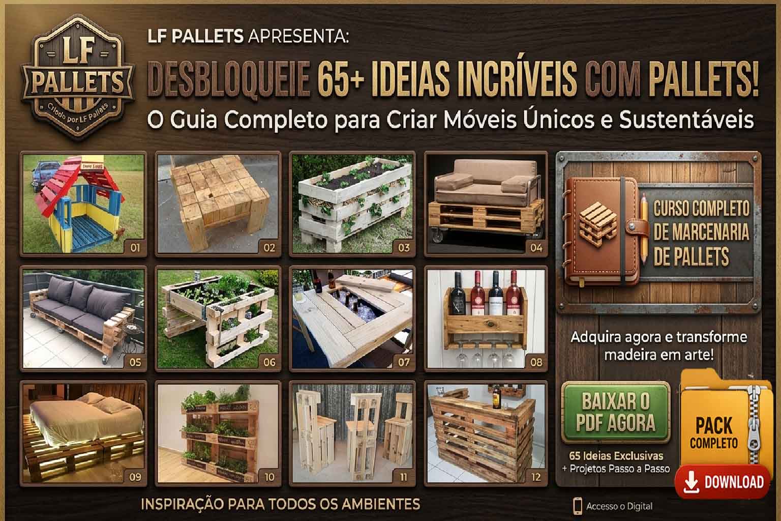 Ideias com Pallets